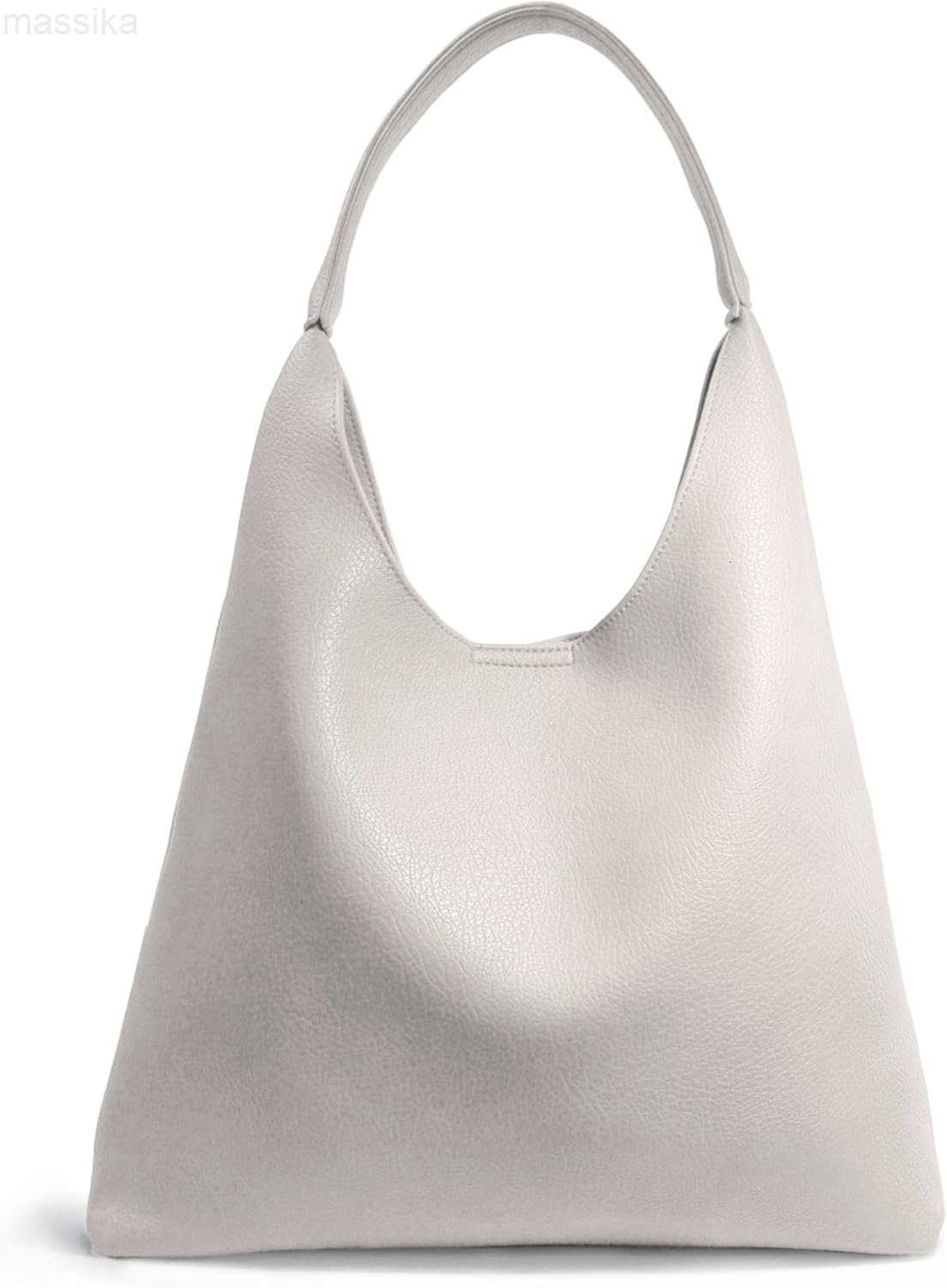 Hobo Bag for Women Soft Vegan Leather Shoulder Handbag Slouchy Tote Purses M250913