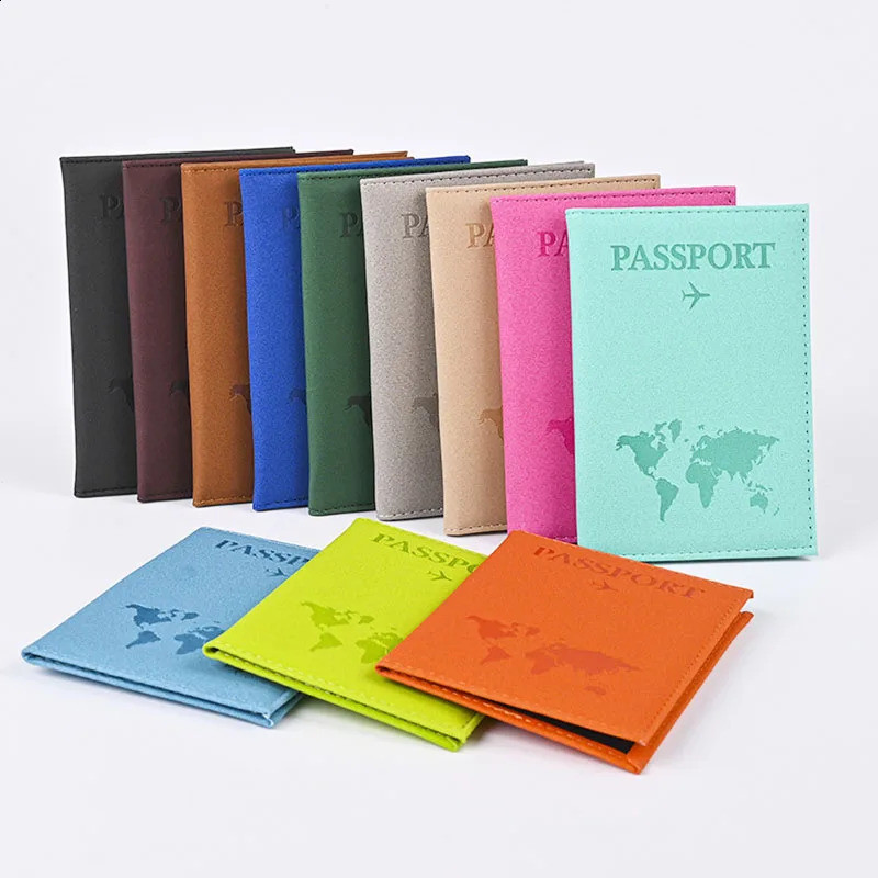 PU Leather Passport Cover For Men Women Organizer Protective Card Holder ID Document Covers World Map Travel Passport Case250912 - view 7