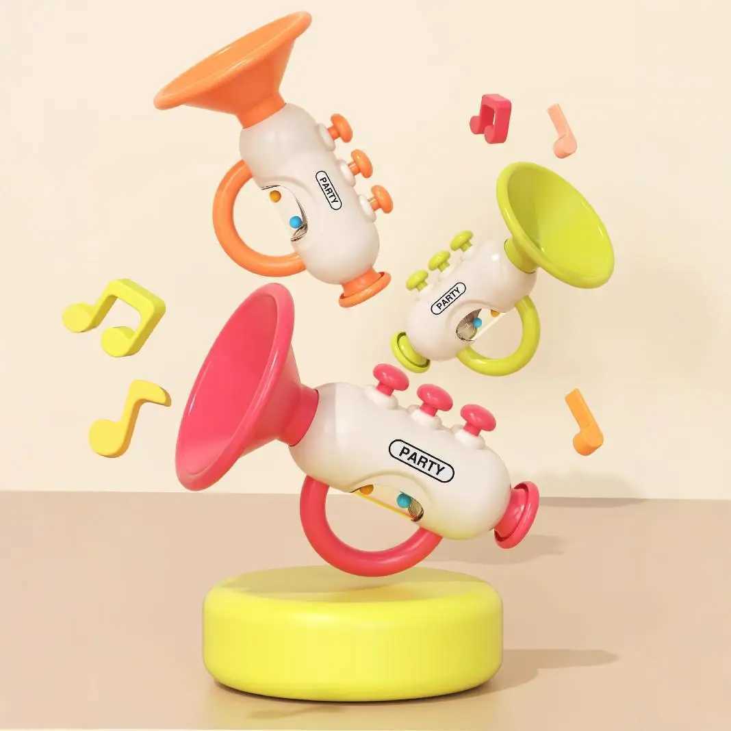 Small Trumpet Childrens Toys Baby Blowing Music Sound Instrument Trumpet Harmonica Blowing Boys and Girls C250913