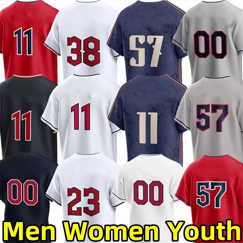 2025 Custom Guardians Baseball Jerseys Jose Ramirez Steven Kwan Shane Bieber Bo Naylor Tanner Bibee Carlos Santana David Fry Will Brennan Men Youth Kids Jersey