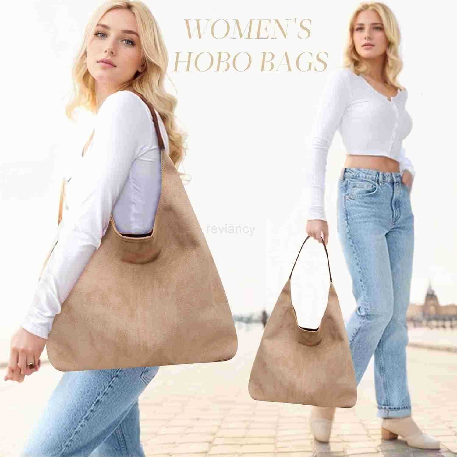 Suede Tote Bag for WomenHobo Tote Bags SetLarge Capacity Top Handle Handbag Slouchy Shoulder BagBurgundy PursePremium Faux Suede MaterialW250913