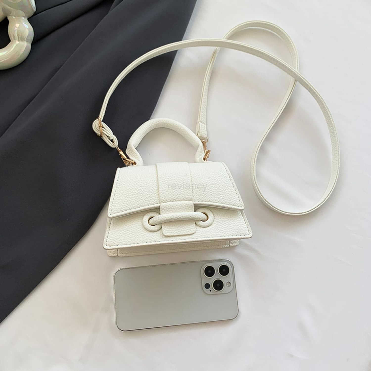 Mini Purses for Women Cute Top Handle Crossbody Bag Stylish Tiny Clutch Handbag with StrapW250913