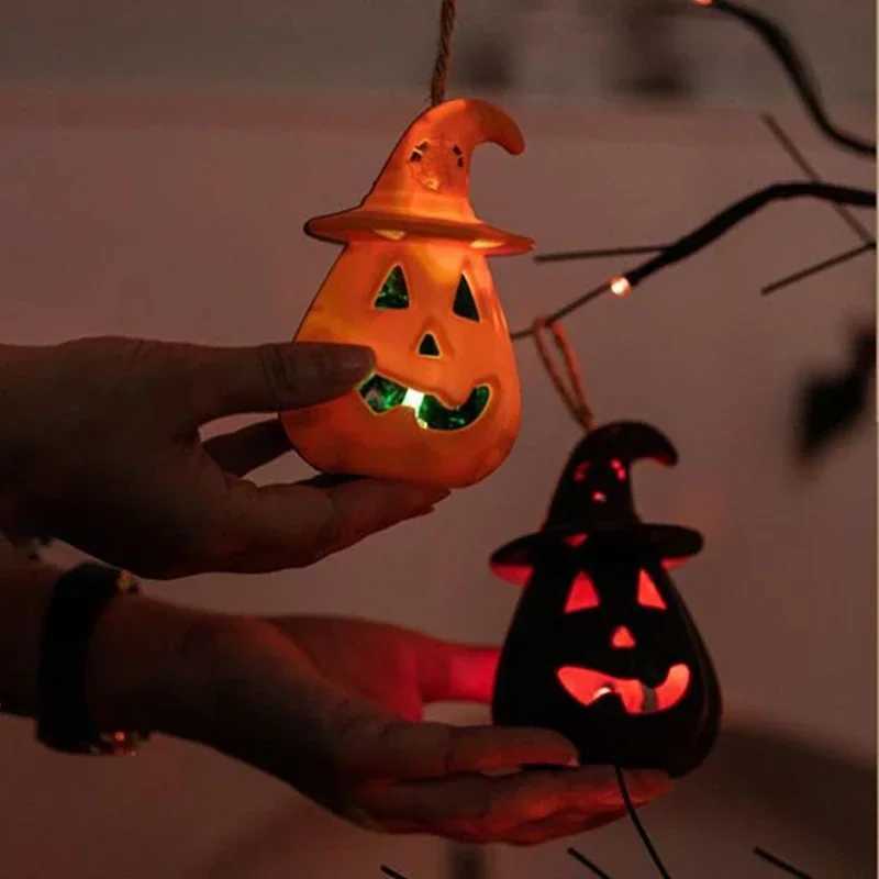 Side Pumpkin Skull Night Light Lamp Double Changing LED Night Light Room Decor Table Desk Lamps Halloween Gifts for Kids Boys C250913