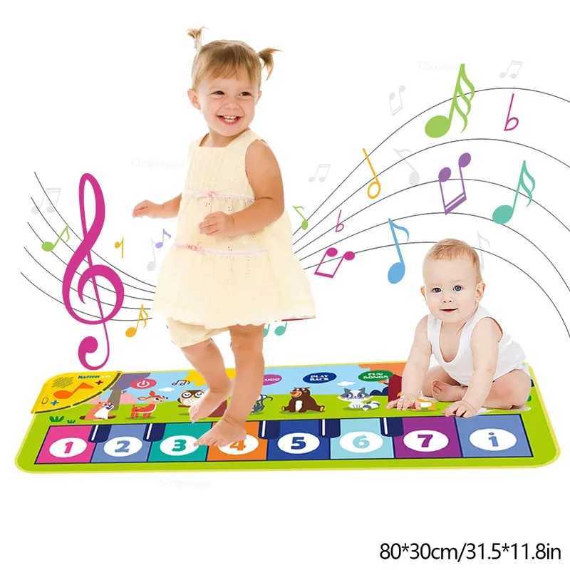 80x30cm Piano Dance Mat Kids Floor Keyboard Musical Carpet Instrument Toy Gift for Toddlers Girls Boys C250913
