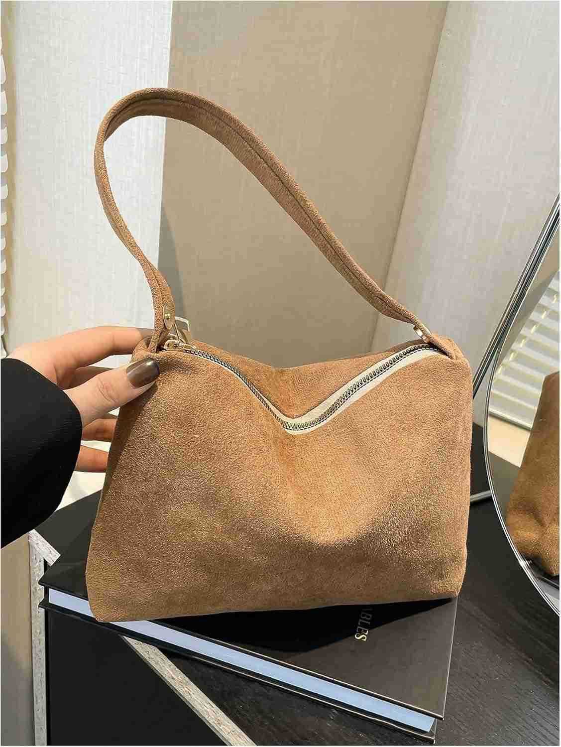 Womens Small Square Top Handle Clutch Purse Zipper Closure Dumpling BagsW250913