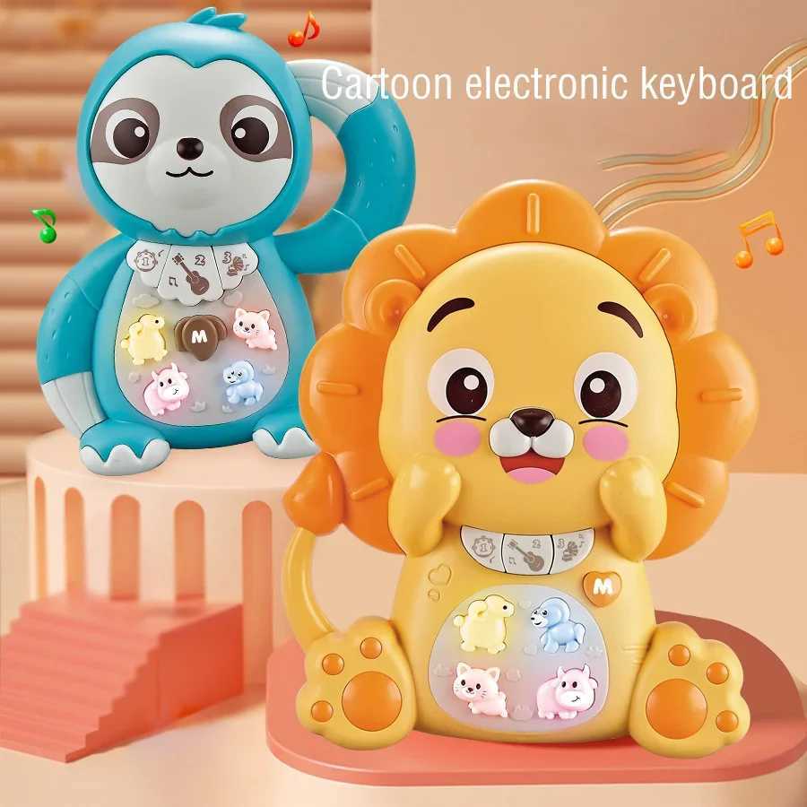 Multifunctional Baby Music Toy Electronic Cartoon Animal Music Keyboard with Lighting ParentChild Interactive Sensory Toys C250913