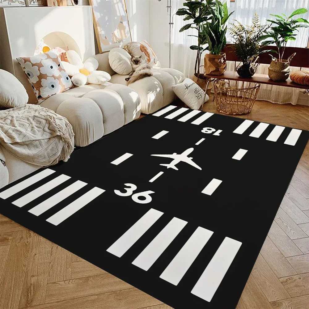 Airport Rug Fly Rug RunwayCarpet Living Room Kids Rug NonSlip Floor Mat Area Rug Kids Room Rug Gift for Kids C250913