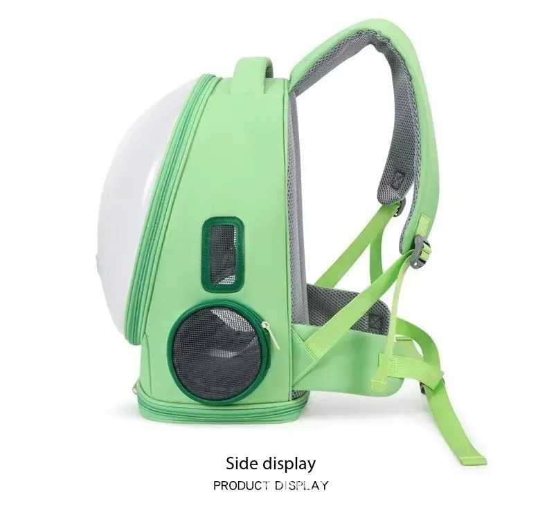 Cat pet bag portable outdoor backpack large capacity transparent visible window ventilated small dog bag large viewing area