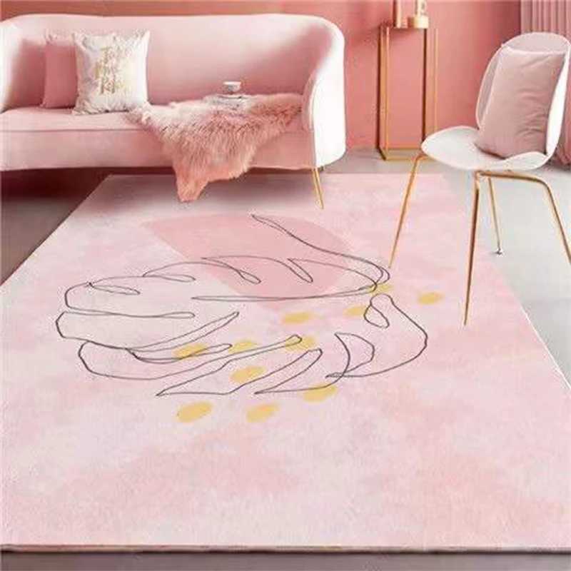 Pink Girl Modern Carpet for Living Room Home Decoration Children Carpets for Rooms Large Area Rug Cute Door Mat Non Slip Carpet C250913