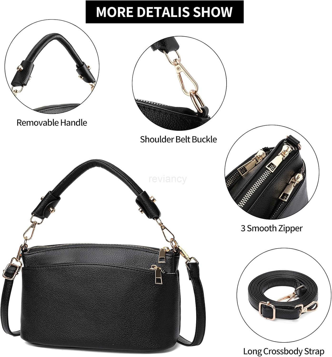 Crossbody Bag for Women Vegan Leather Top Handle Handbags Small Shoulder PurseW250913
