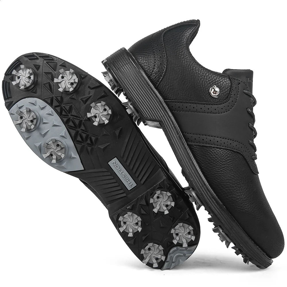 Professional Golf Shoes Men Spikes Golf Sneakers Outdoor Walking Footwears 250912