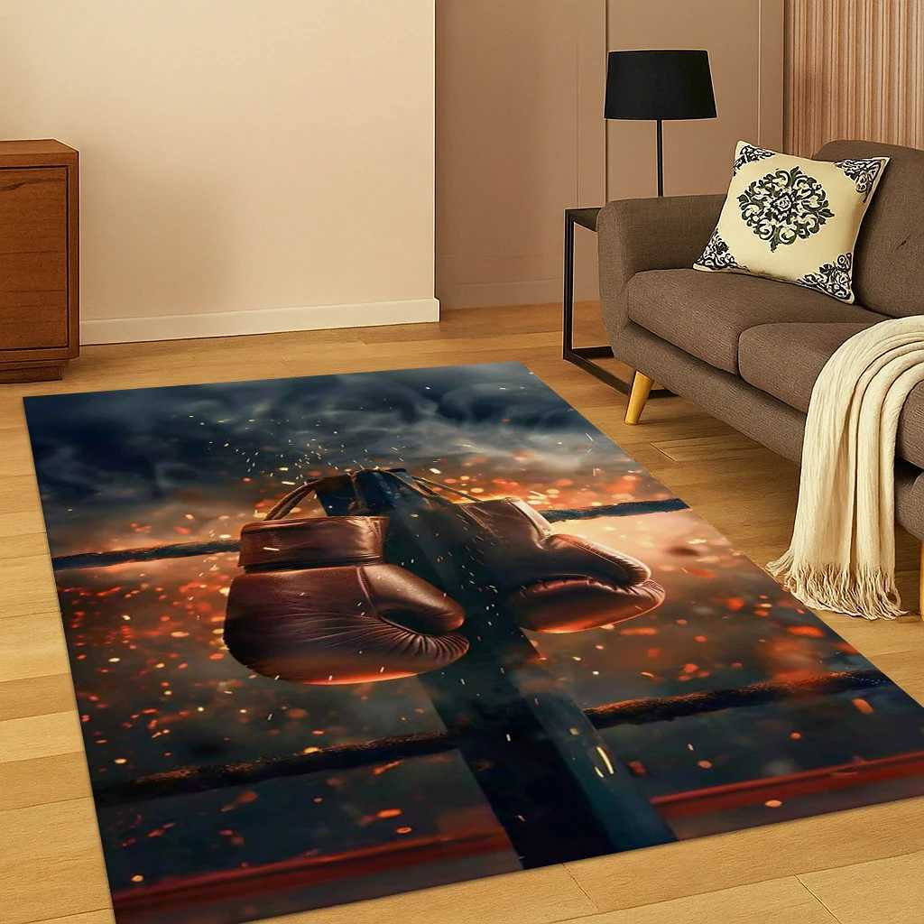 3D Boxing Gloves Boxer Fight Carpet Rug Mat for Home Bedroom Living Room Sofa Doormat Kitchen DecorKid Play Nonslip Area Rug C250913