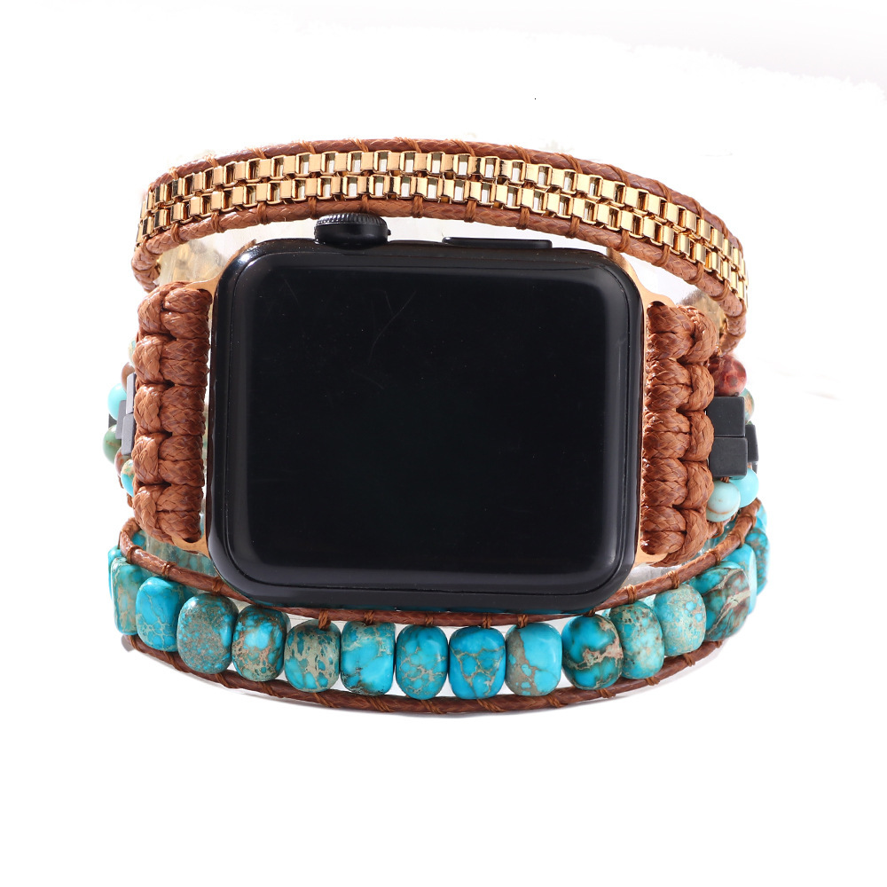 Suitable for 8 7 6 Apple Watch Band Hot Selling Blue Turquoise Strap ddmymoon