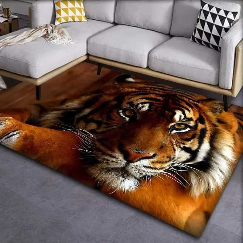 3D Printed Tiger Pattern NonSlip Carpet for Living Room Sofa Kitchen Entrance Hallway Balcony Large Area Rug Floor Mat C250913