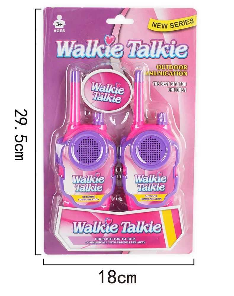 A Pair 200M Walkie Talkies Mini Portable Handheld mobile phone Toy For Kids Birthday Gifts Outdoor Interphone girls Toys C250913
