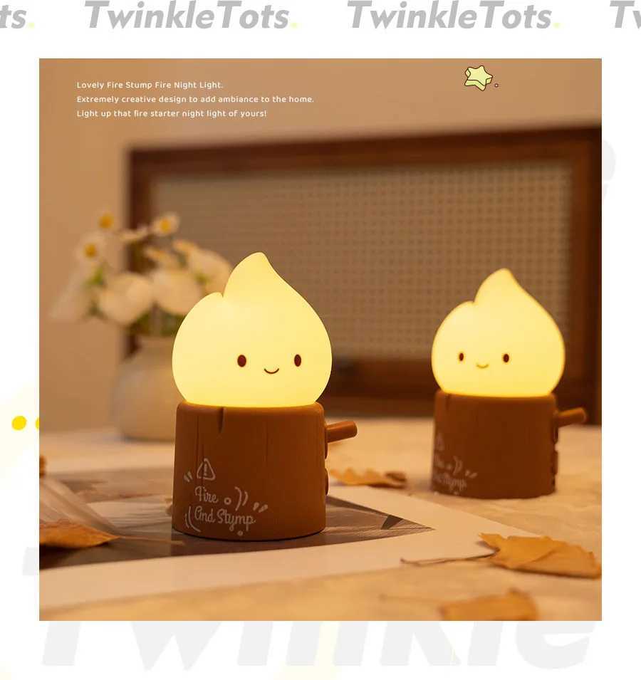 Flame Candle Night Lights USB Rechargeable Lighting Creative Bedside Room Decoration LED Lamp C250913