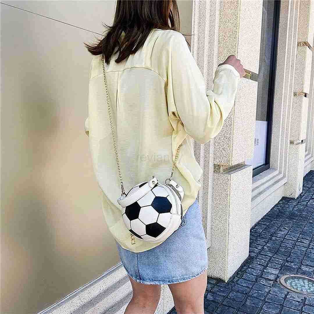 Basketball Shaped Cross Body Bag Round Handbag PU Leather Messenger Shoulder Bag Personality Purses for WomenW250913