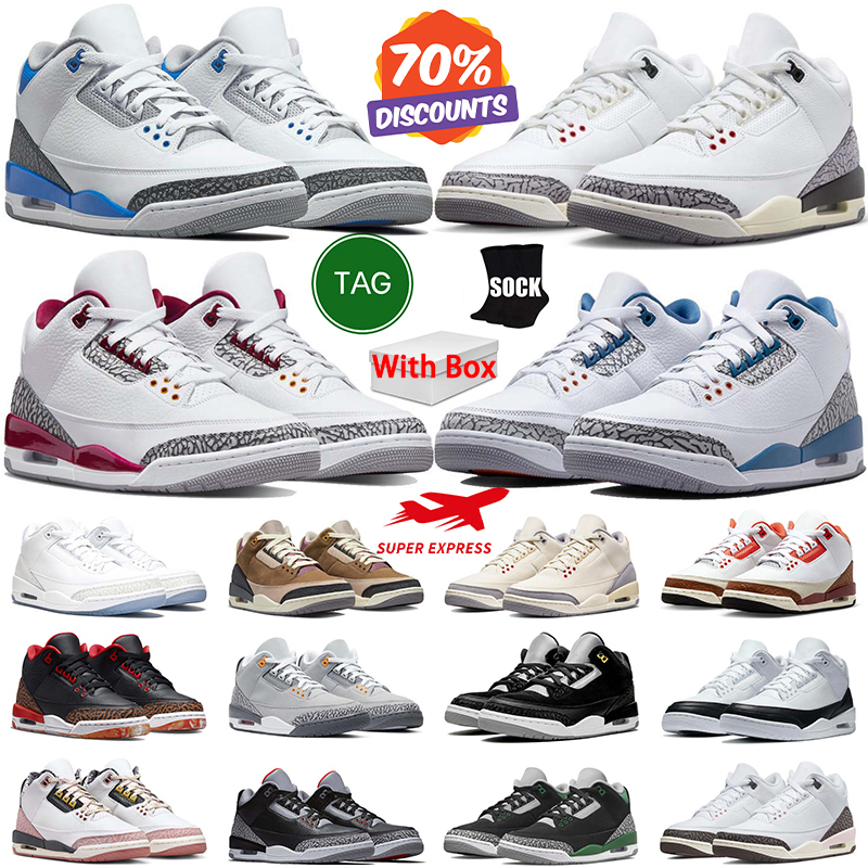 basketball shoes 3 3s mens womens Cement Black Cat Pure Money designer sneakers outdoor sports trainers 36-46