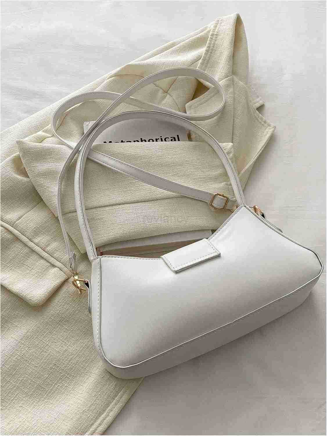 Womens Bow Leather Shoulder Bag Flap Top Handle Zipper Y2k Vintage Underarm BagW250913