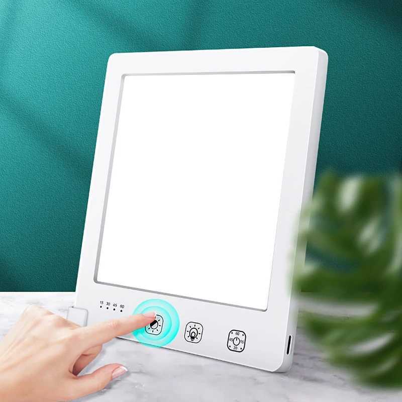 Sad Lamp Stepless Dimming Phototherapy Bionic Solar Light Touch Therapy Light Lamp Depression Antifatigue Lamp Timed Night Ligh C250913
