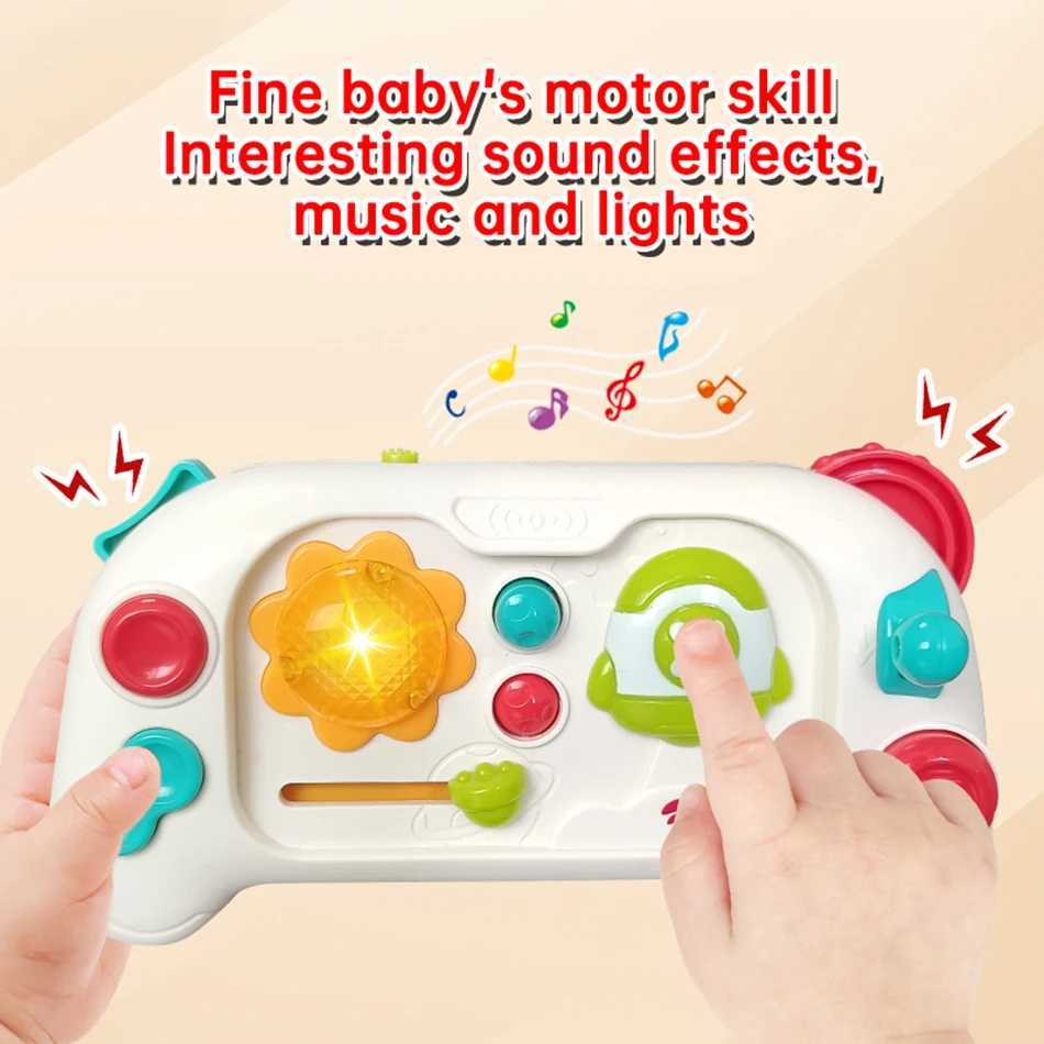 Baby Simulation Game Console Toys with MusicLights Mini Game Console Finger Action Fine Training Educational Montessori Toys C250913