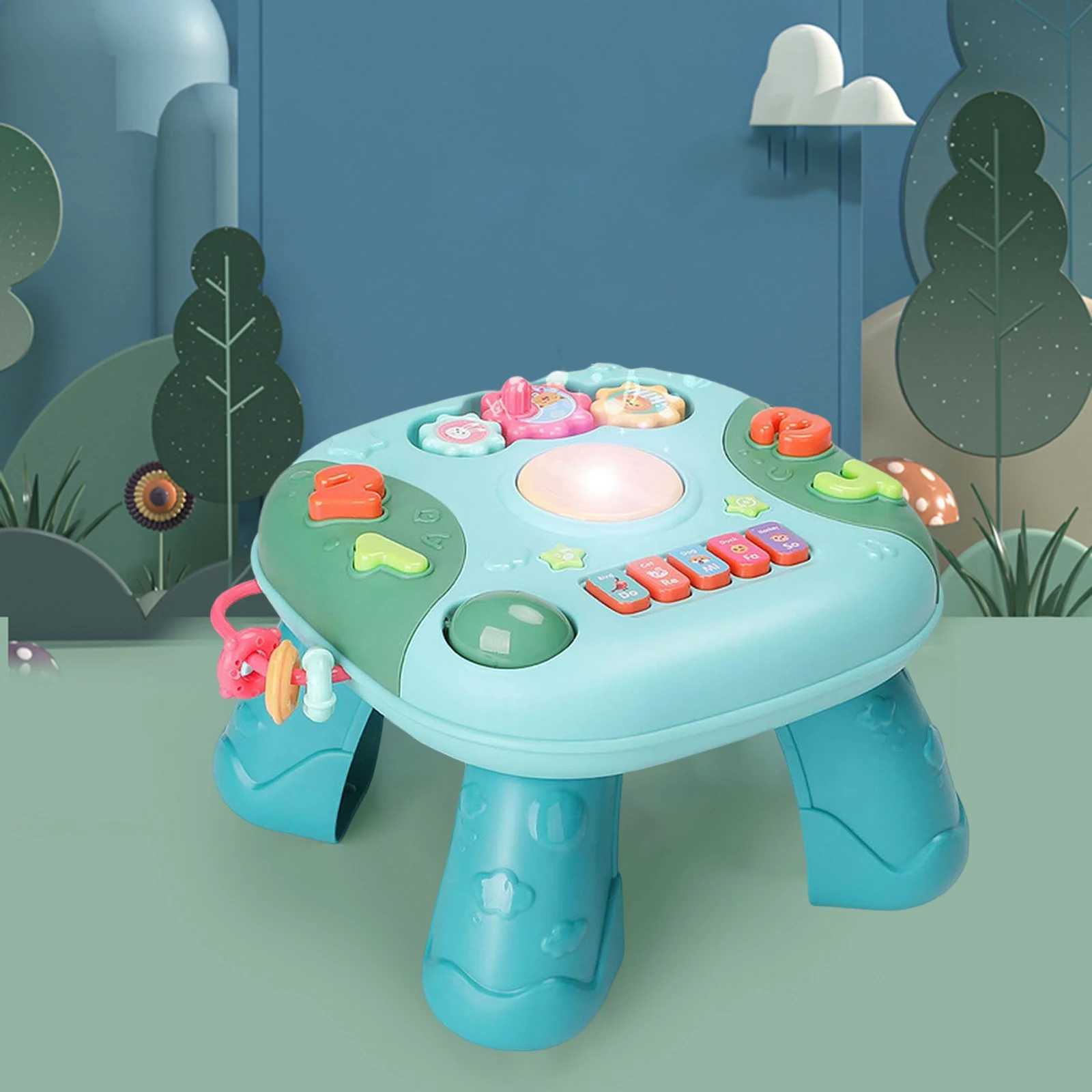 Baby Activity Table Toys Musical Sound Cute Infants Activities Toys Educational Skills Learning Music Game Kids Gift For Baby C250913