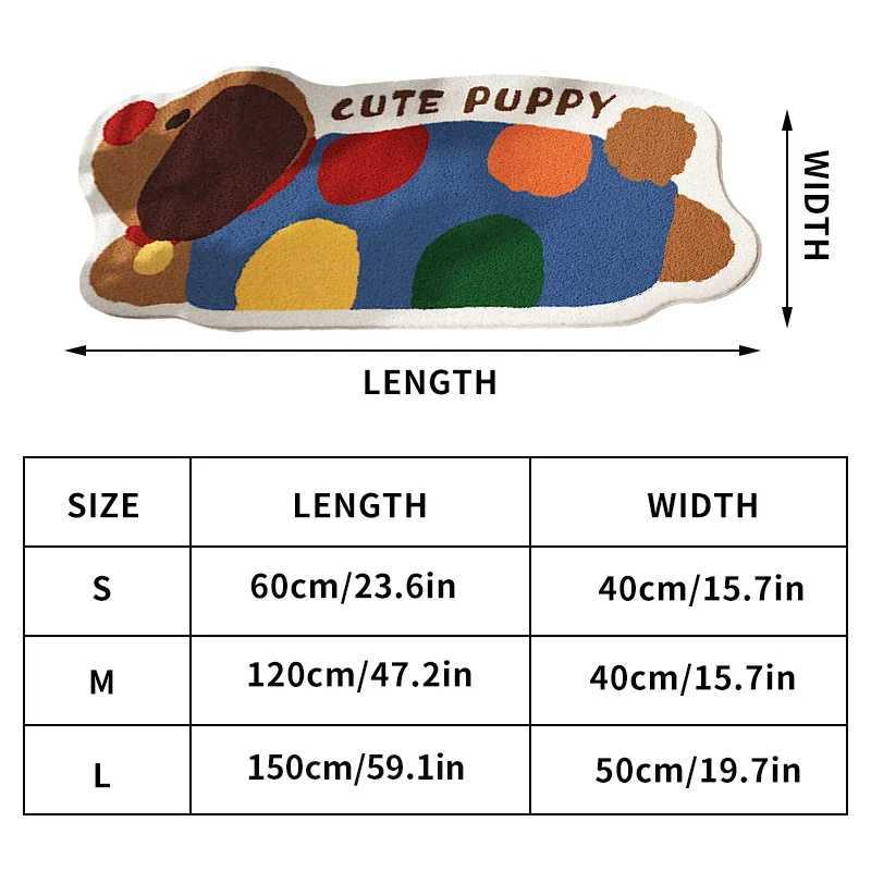 Retro Carpet Cartoon Dog Shape Floor Mat Dachshund Floor Carpet Antislip Living Room Carpet Kitchen Floor Mat Entrance Doormat C250913