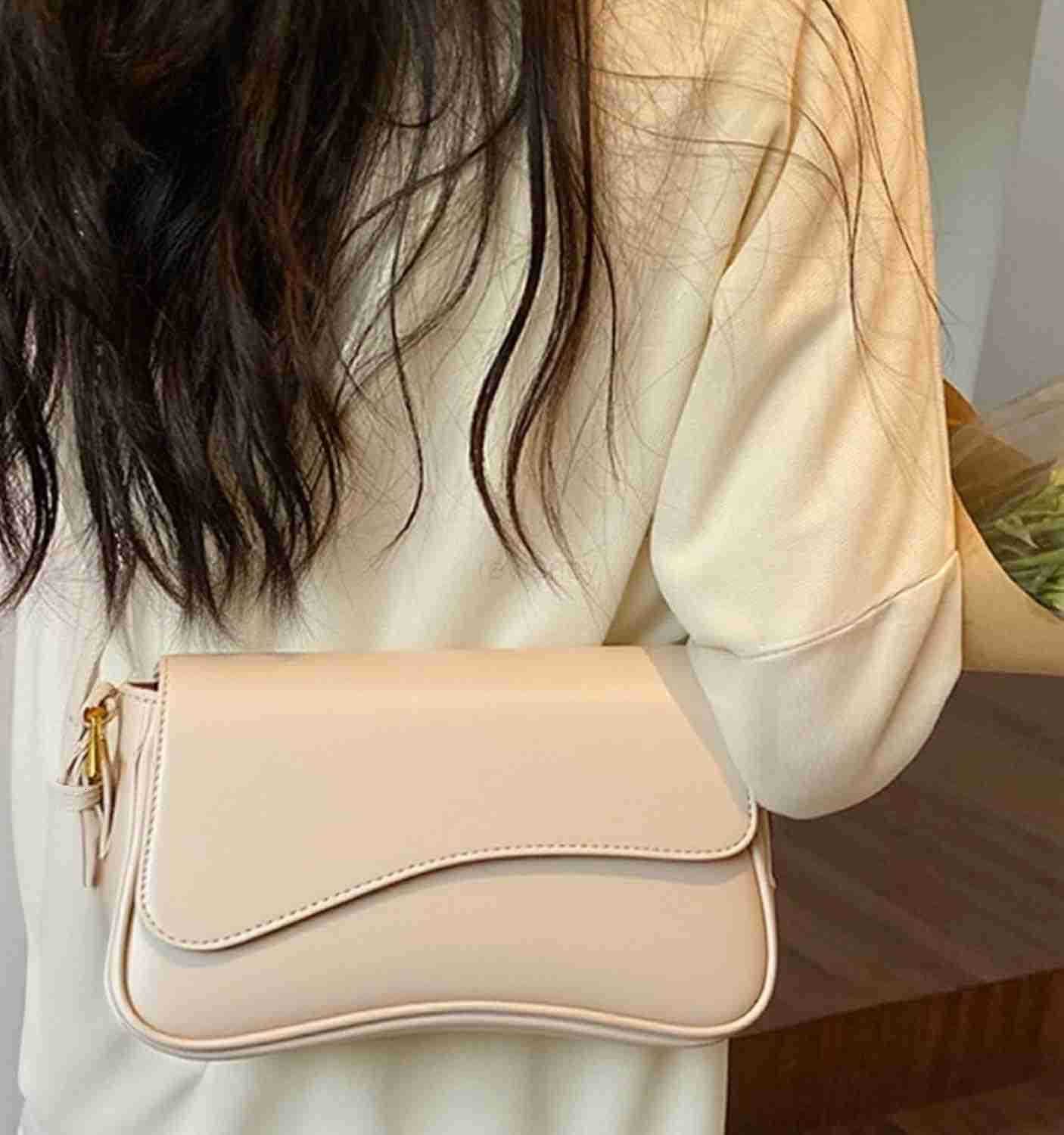 Shoulder Bag for Women Y2K Trendy Purse Vegan Leather Hobo Handbags Clutch Saddle Bag with 2 Removable StrapW250912