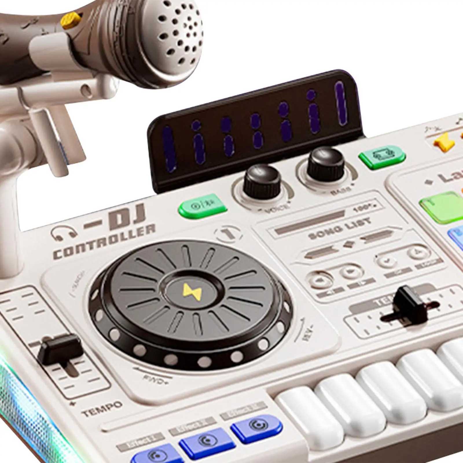 Kids DJ Mixer Toy Streaming Interactive Gaming DJ Table Instrument Turntable Toy for Party Indoor Birthday Preschool Gift C250913