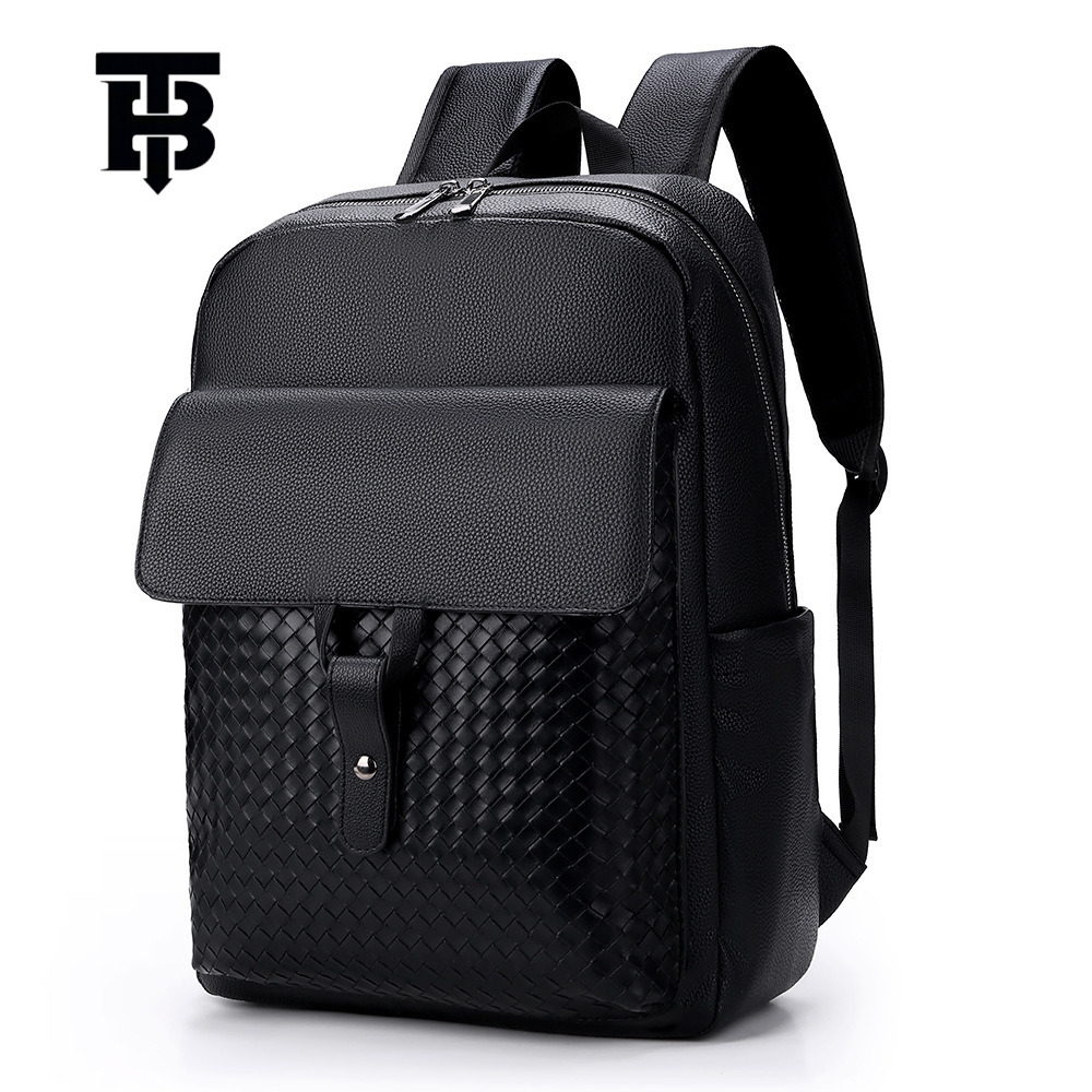 TB BHULAMTE Luxury Designer Knitted Business Travel Sports Luxury Bag Campus Backpack High Value Commuter Handmade Luxury Bag Men's Laptop Backpa
