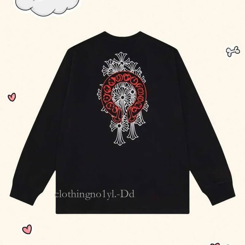 Chrome Mens Designer Hoodie 2025 New Luxury Heartshoodie Are Fashion Complete With Sanskrit Symbols Street Hip-Hop Neck High Quality Cotton Clothing Women Cc2