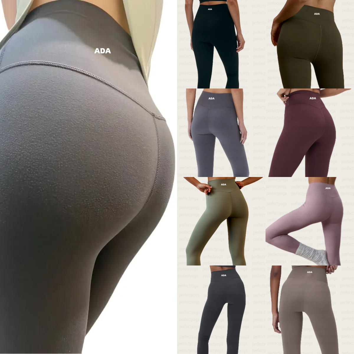 2026 NEW 10A Ada Yoga leggings Women pants Outfits Sports Adanolaly hoodie yoga Fashion Ladies Exercise Fitness Wear Girls Running Ninth Pants Adanolaly leggings