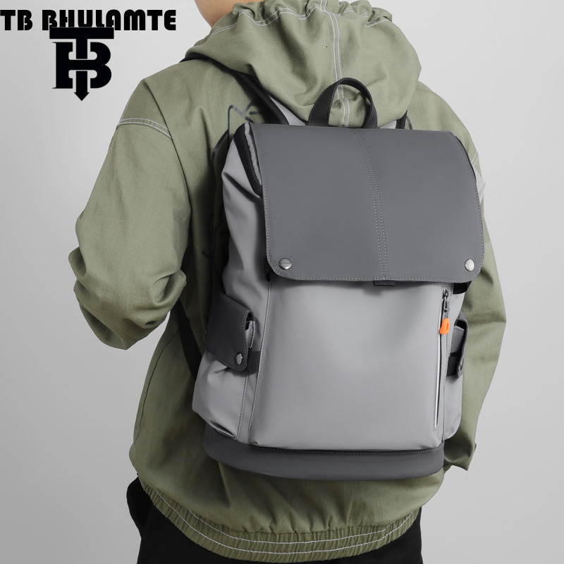 TB BHULAMTE Designer Leather PU Backpack Luxury Bag Fashion Cool Neutral Backpack Luxury Bag Multi Functional Personalized Laptop Backpack