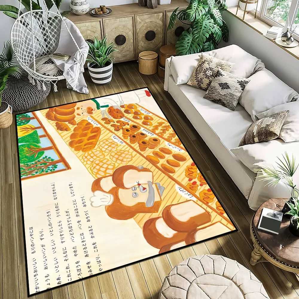 small Bread Bedside Kitchen Bath Living Home House Bedroom Floor Thief Mat Doormat Large Carpet Rug Cute Cartoon Decoration C250913