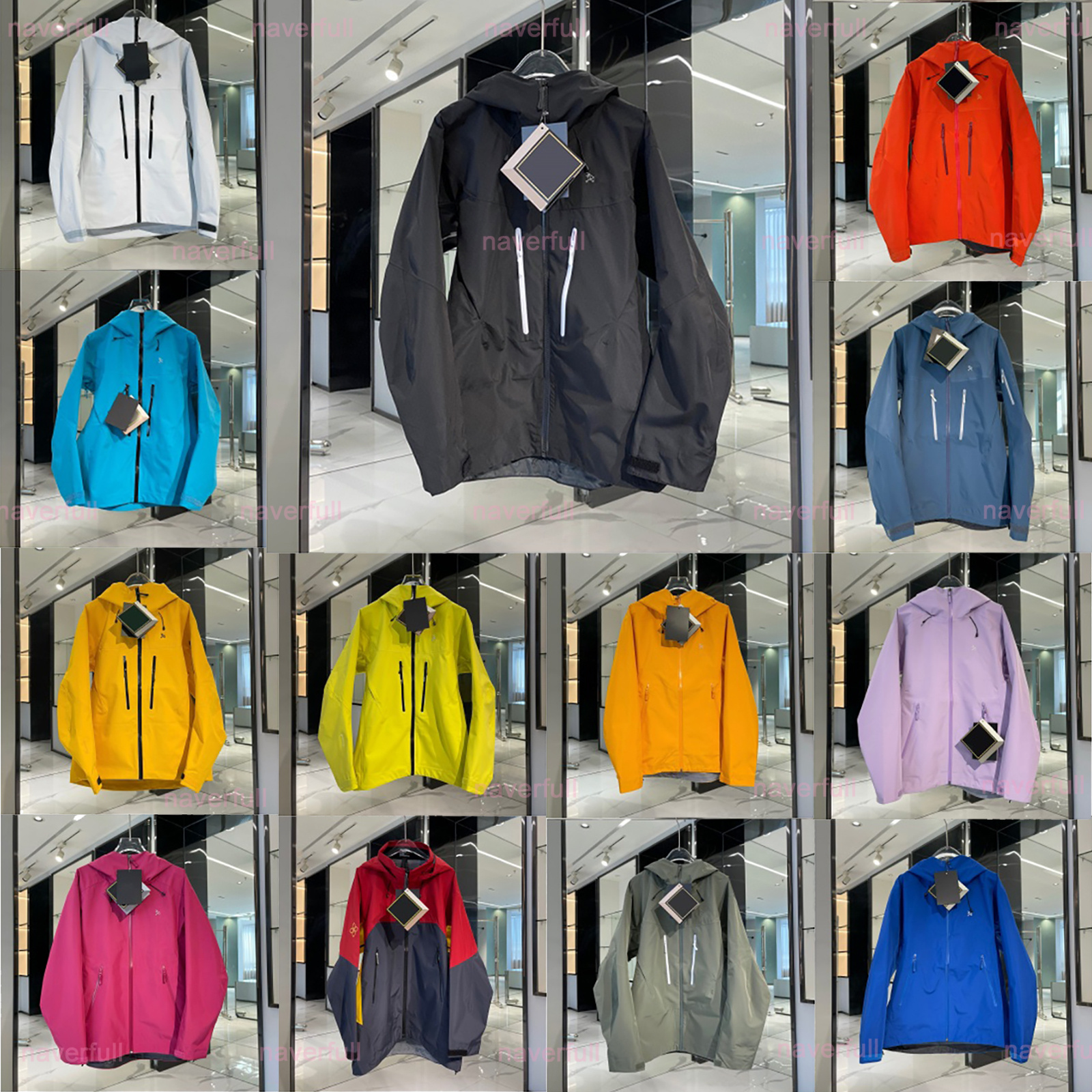 Arcs designer mens womens windbreaker jackets SV/LT male casual lightweight hard shell waterproof winter outdoor sports coats versatile travel hiking climb jacket