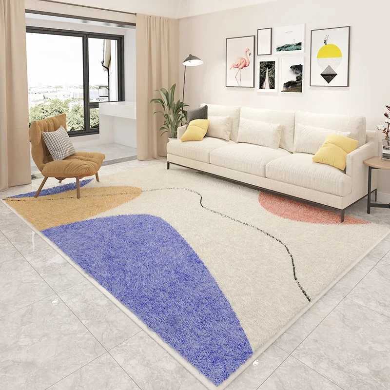 Modern Style Rugs for Bedroom Large Size Living Room Decoration Plush Carpet Home Fluffy Soft Rug Thick Washable Study Floor Mat C250913