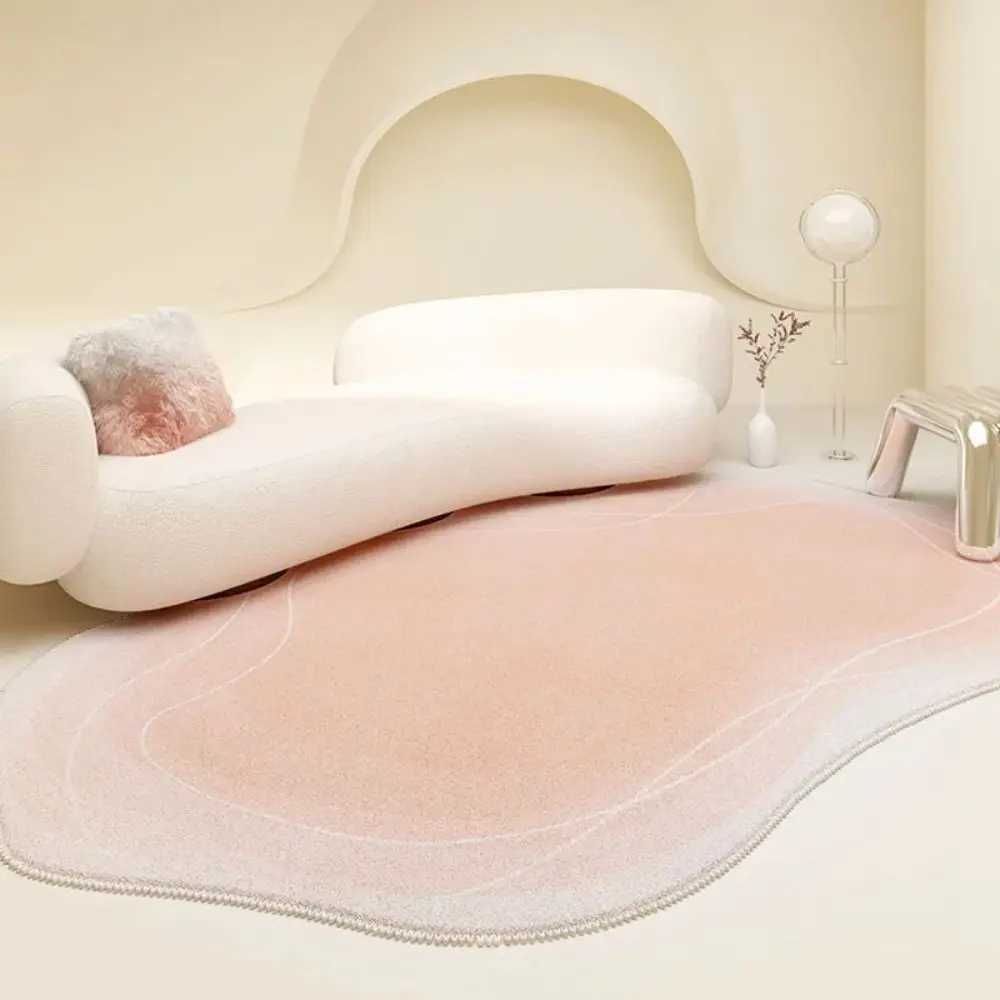 VIKAMA Simple Lines Gradient Color Imitation Cashmere Soft NonSlip Easy To Take Care Of Living Room Bedroom Carpet Home Decor C250913