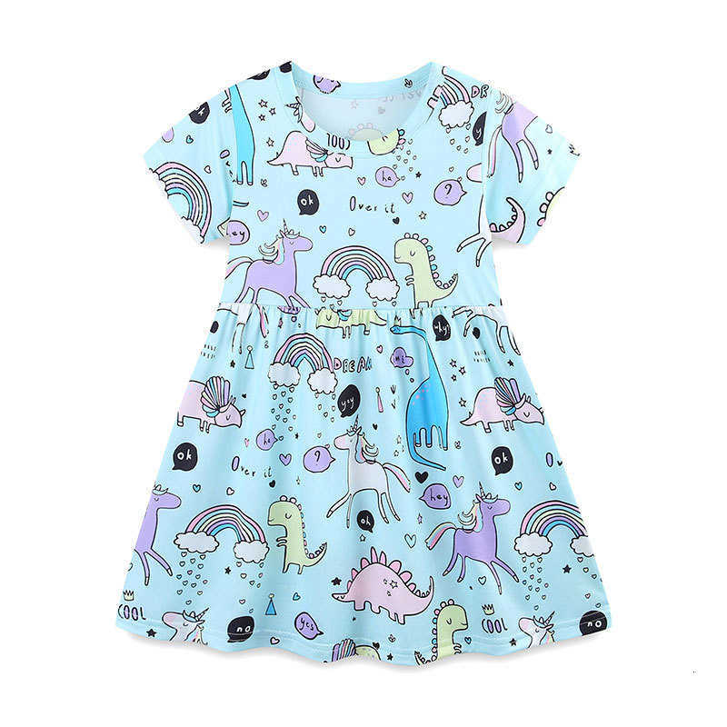 Summer Girls' Dress Children's Dress Printed Pattern OEM