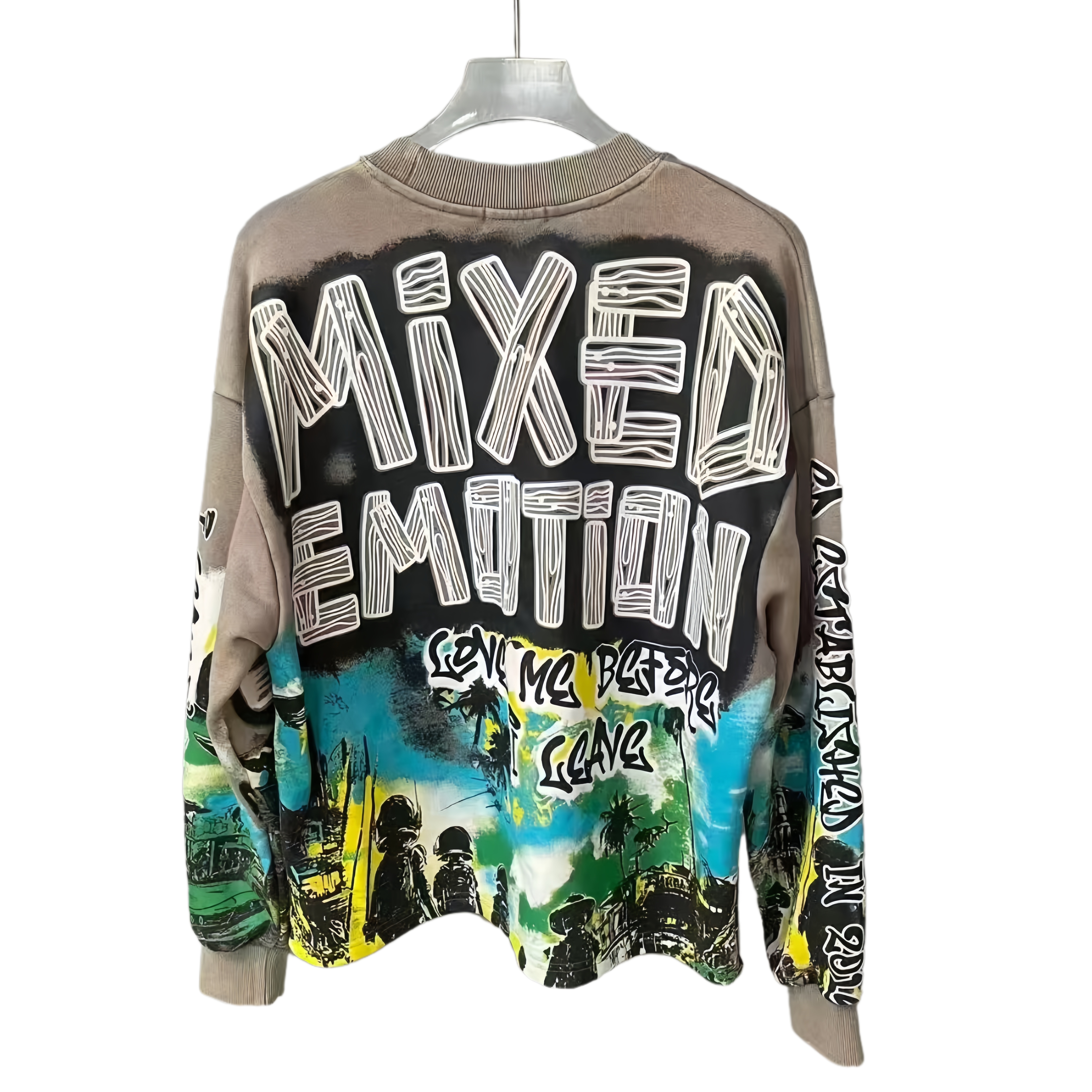 Designer hoodie men hoodie MIXED EMOTION hoodie Colorful diamond jacket pants designer mens pants fashionable diamond-encrusted high quality cotton US size S-XL