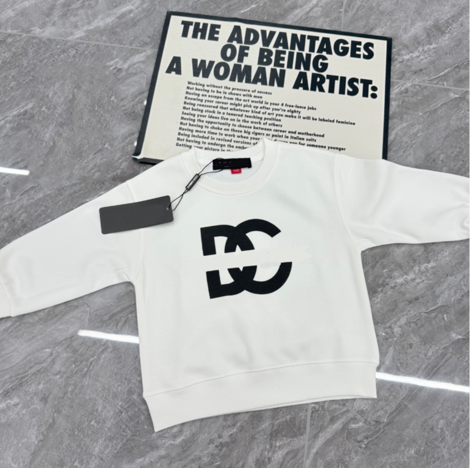 Fashion Boys Girls Brand Sweatshirts Letters Printed Kids Pullover Spring Autumn Children White Sweaters Child Shirt 100-160cm