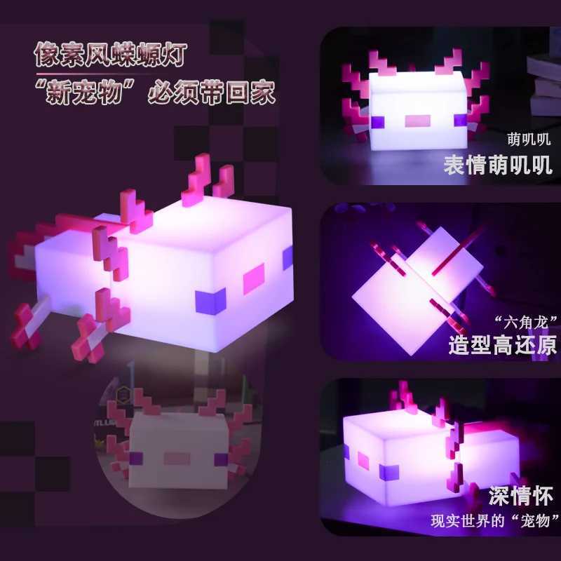 Night light My World axolotl night light model gift C251122
