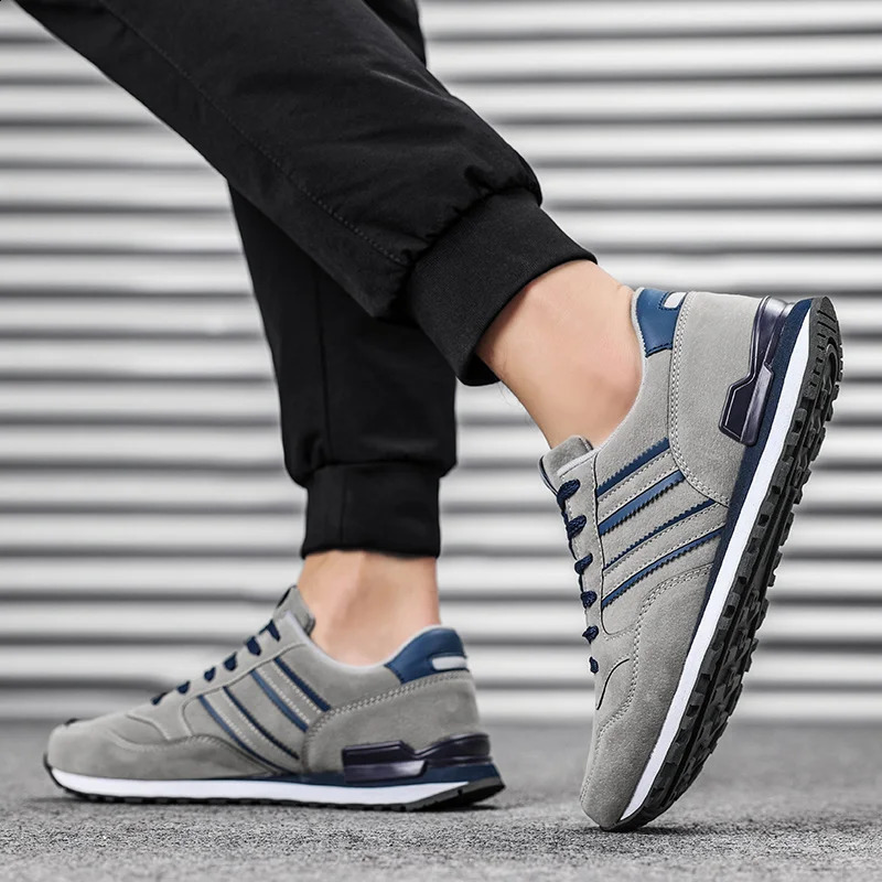 Artificial Leather Men Causal Shoes Male Spring Casual Light Sneakers Lacup Flats Breathable Outdoors Sapato 250912