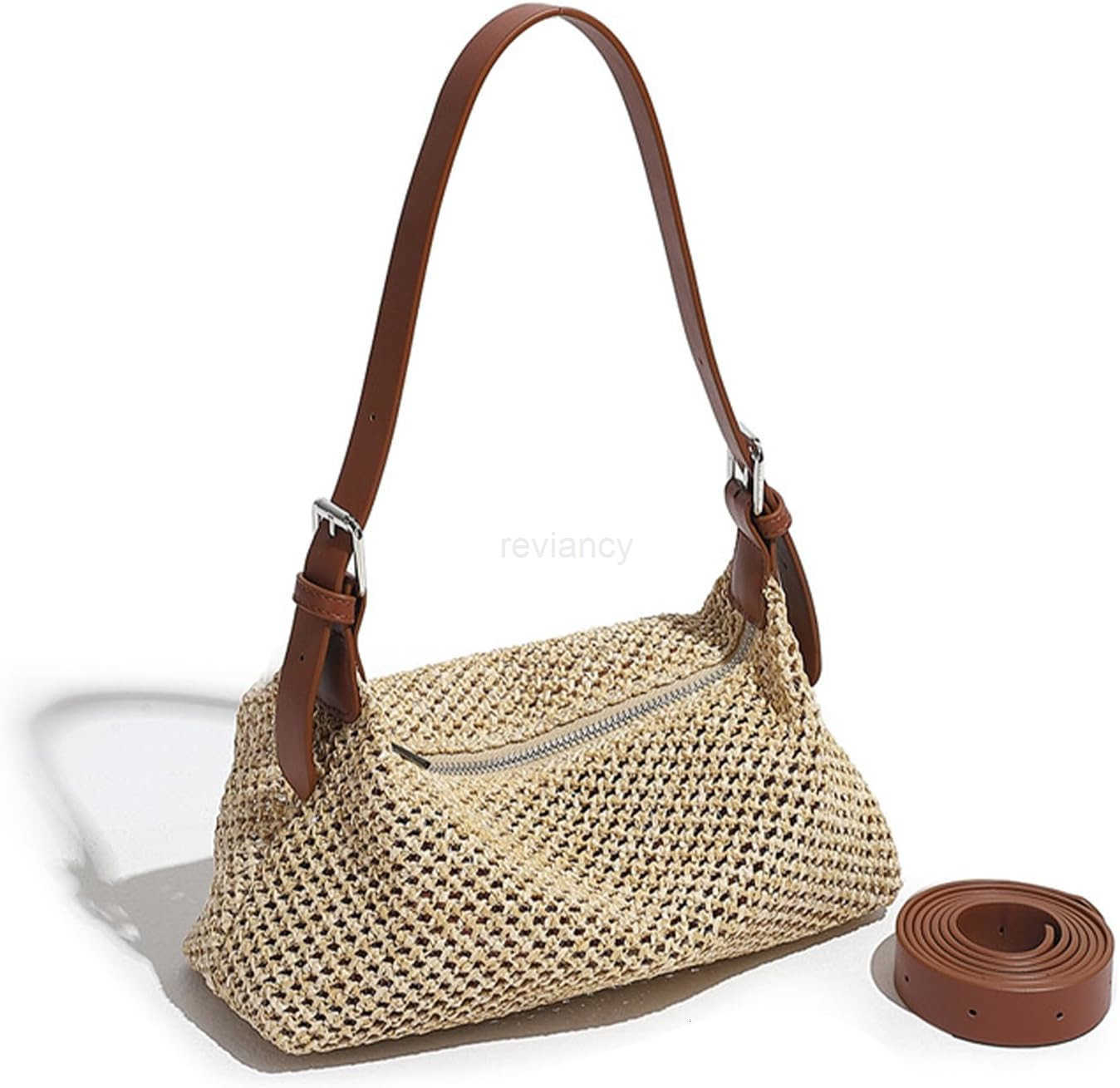 Casual Beach Tote Bag Straw Beach Bag Fashion Shoulder Bag Crossbody Bag For Beach Picnic VacationW250913