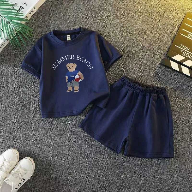 Summer Baby Boy Clothes Set Kid Girls Cartoon Printed Tshirts and Shorts 2 Pieces Suit Children Short Sleeve Outfits Tracksuits C250913