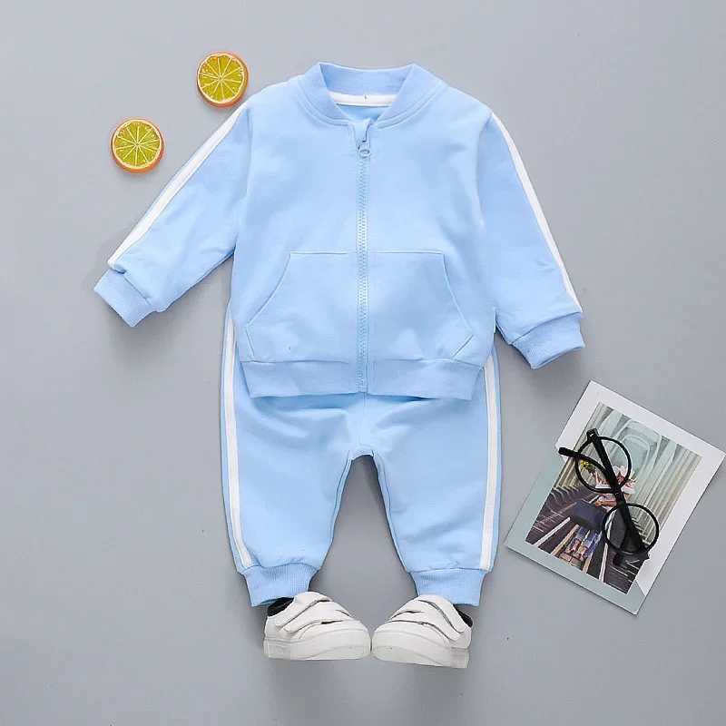 New Spring Autumn Baby Girls Clothes Children Boys Casual Jacket Pants 2PcsSets Toddler Cotton Costume Infant Kids Tracksuits C250913