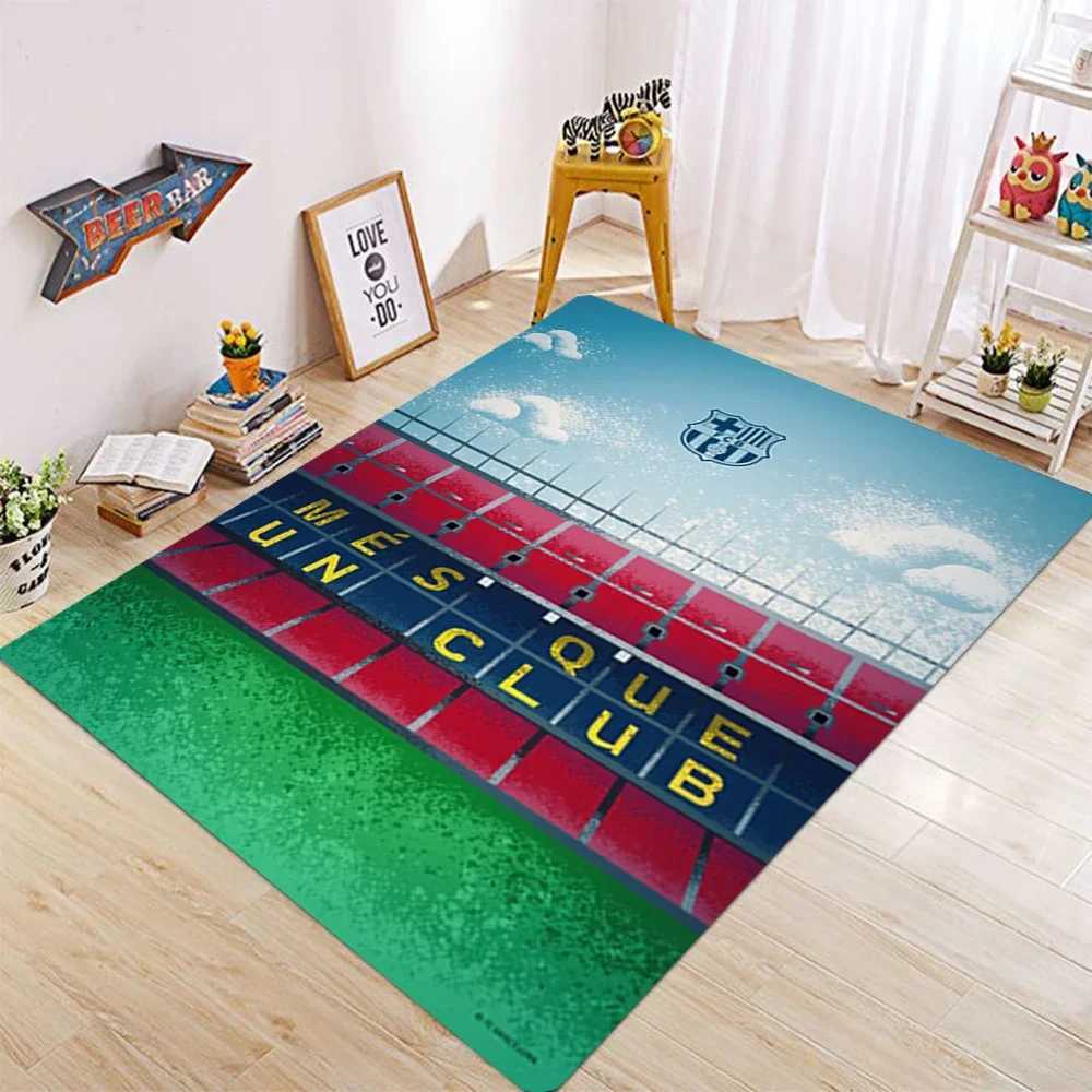 MINISO FFC BBarcelona Room Mats Antislip Absorb Water Bedroon Mat Household Carpets Childrens Bedroom Exercise Mat C250913