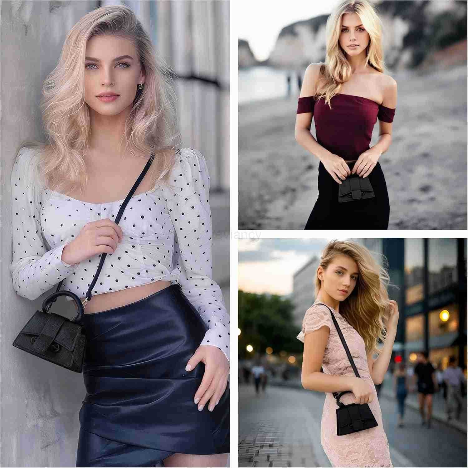 Mini Crossbody Handbag Womens Purse Clutch Cute Mini Trendy Bag Top Handle PU Leather Shoulder BagW250913