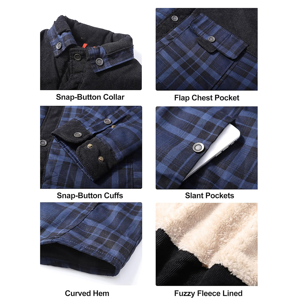 Men Plaid Shirt Warm 2025 New Autumn and Winter Flannel Long-Sleeved Shirts Casual Fashion Plaid Mens Jackets