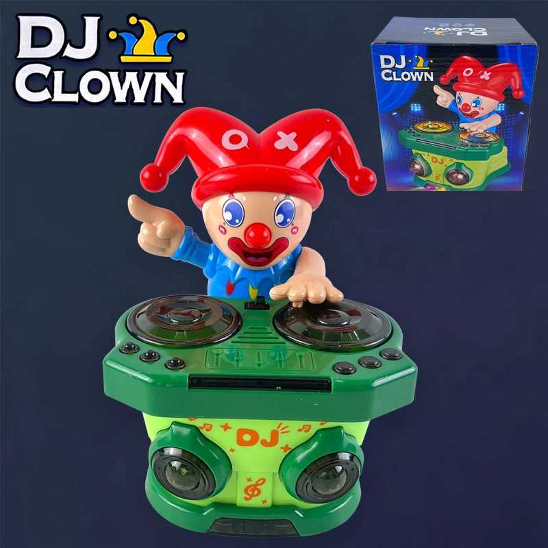 Clown DJ Toy with Music and Moving Turntable Interactive Playset for Kids Develops Imagination and Motor Skills C250913