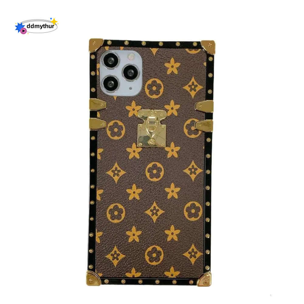 Suitable for Apple 16 Pro Max Plaid Square Case iPhone 15 Old Flower Checkerboard Phone Cover ddmythur